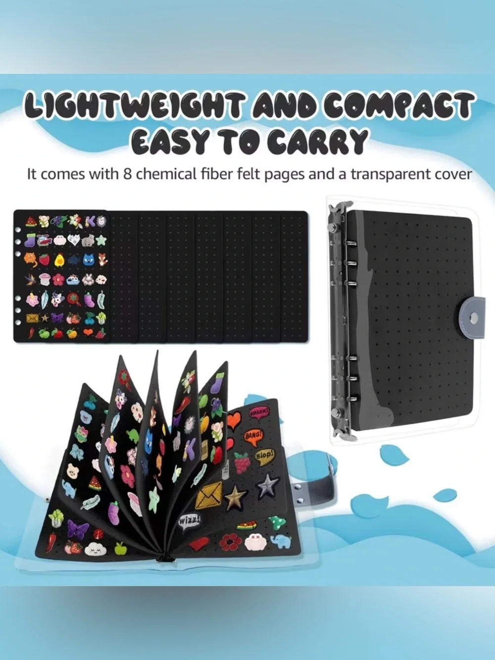 Black Pin Display Book - Multifunctional Organizer NEW